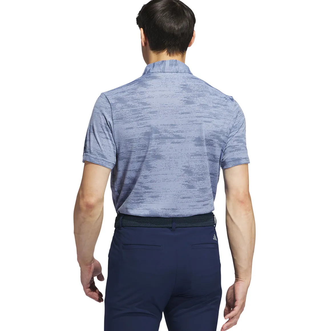 adidas Golf Men's Ultimate365 Textured Stripe Golf Polo Shirt