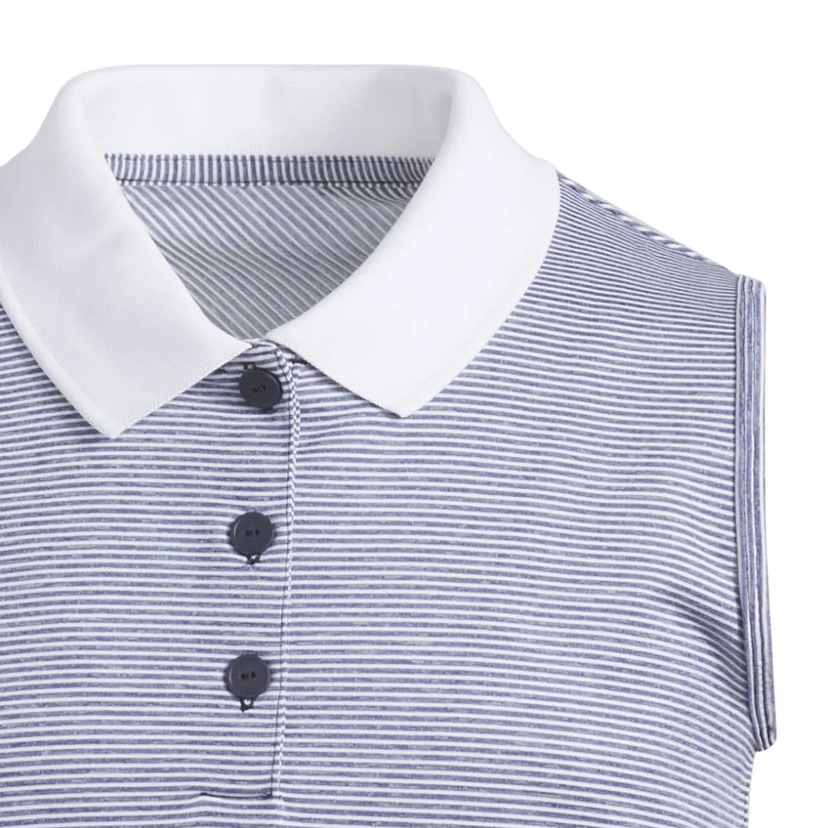 adidas_junior_girls_ottom_7.webp adidas Junior Girls Ottoman Striped Sleeveless Golf Polo Shirt