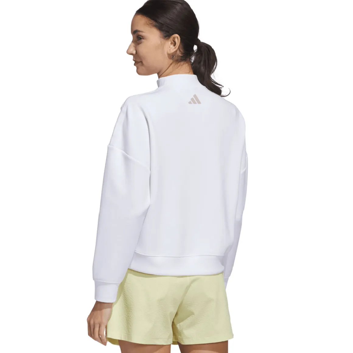 adidas Ladies Beyond the Course Spacer Mock Golf Sweatshirt