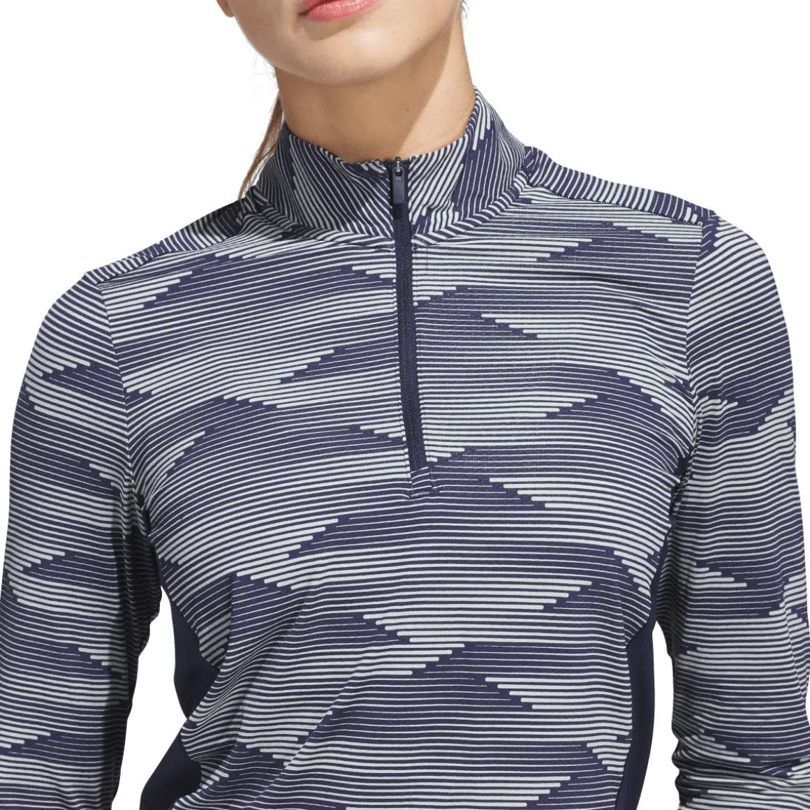 adidas_ladies_ultimate_pr_2.webp adidas Ladies Ultimate365 Printed Quarter Zip Mock Golf Mid Layer