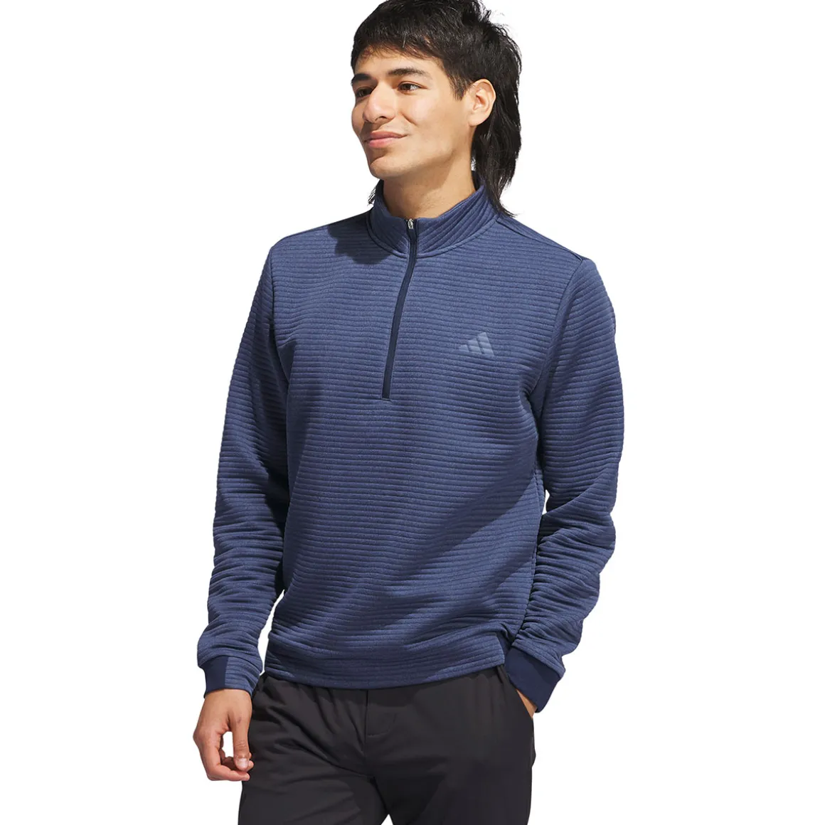 adidas_mens_dwr_textured__11-1.webp adidas Men's DWR Textured Quarter Zip Golf Mid Layer