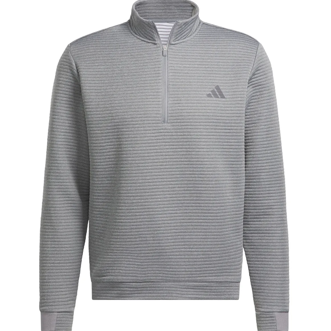 adidas_mens_dwr_textured__4-1.webp adidas Men's DWR Textured Quarter Zip Golf Mid Layer