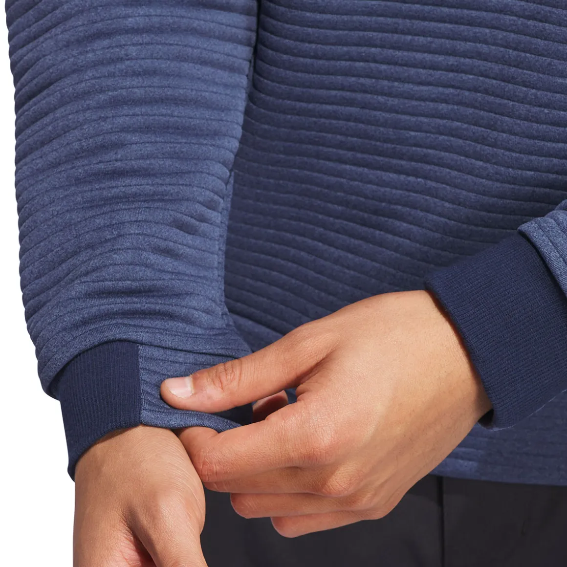 adidas_mens_dwr_textured__9-2.webp adidas Men's DWR Textured Quarter Zip Golf Mid Layer