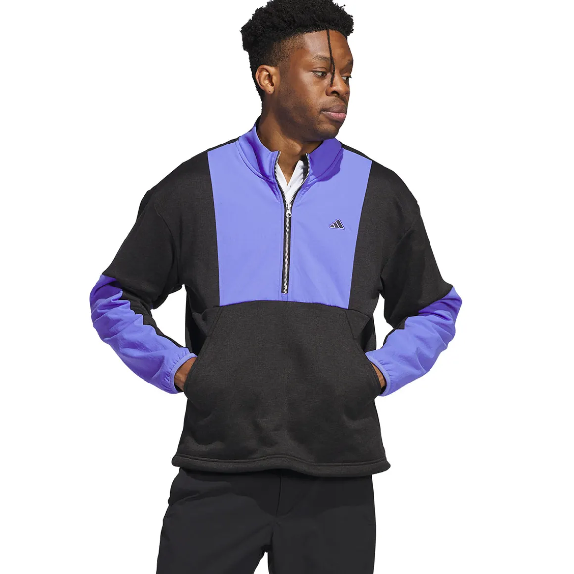 adidas Men's Go-To DWR Hybrid Half Zip Golf Mid Layer