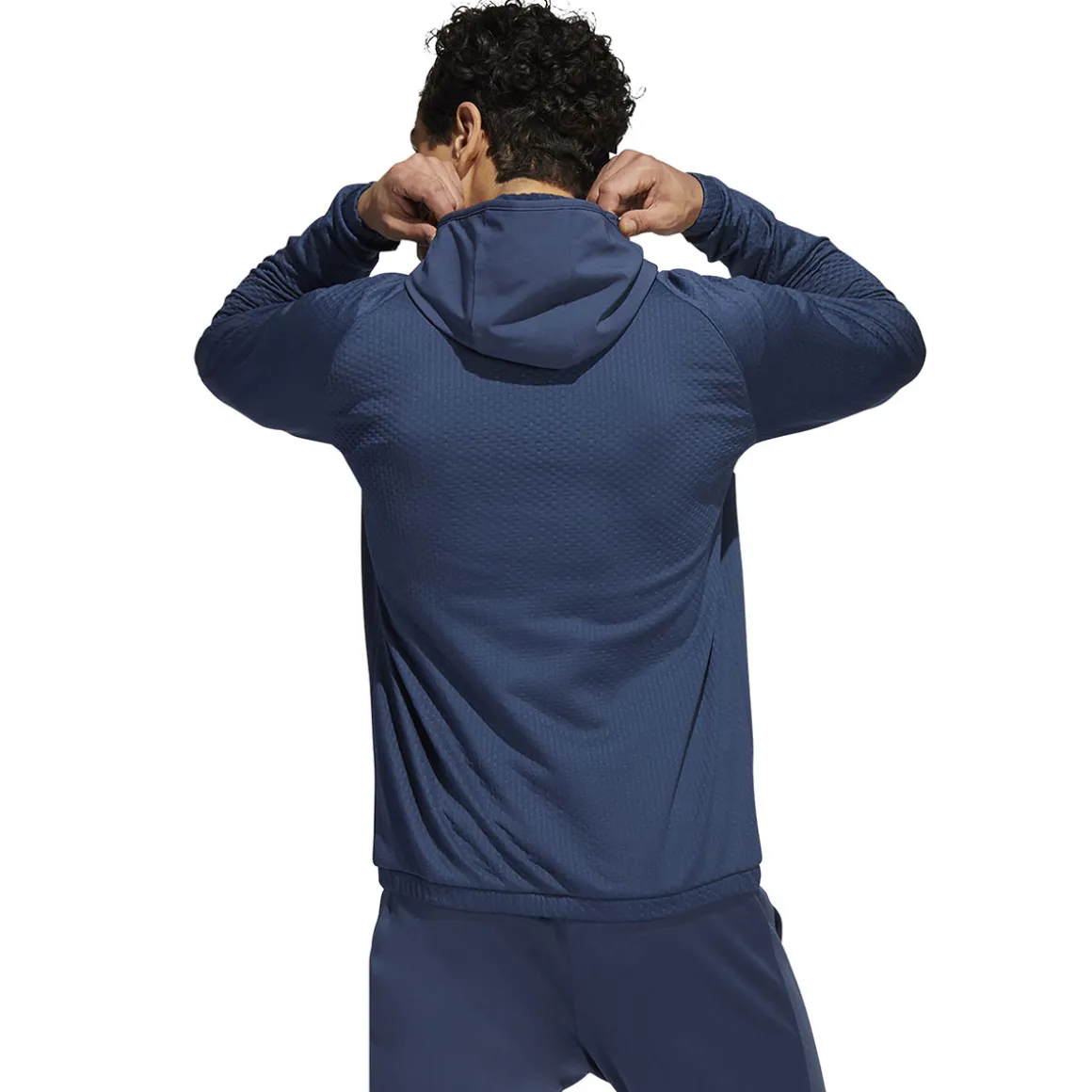 adidas_mens_half_zip_flee_3.webp adidas Men's Half Zip Fleece Hooded Golf Midlayer