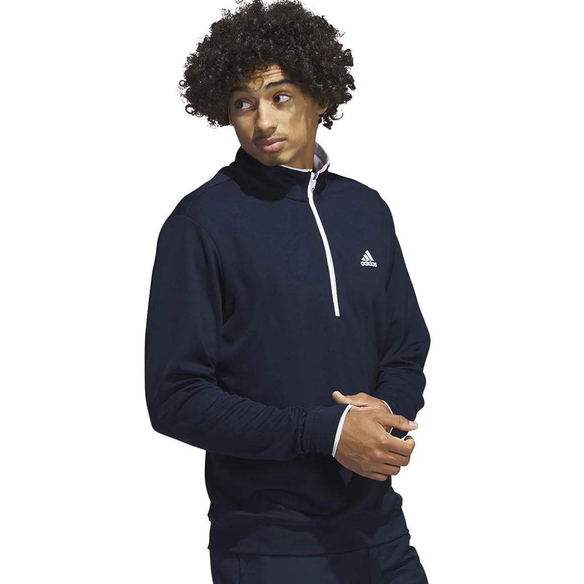 adidas_mens_primegreen_up_5.webp adidas Men's PRIMEGREEN UPF Half Zip Golf Midlayer