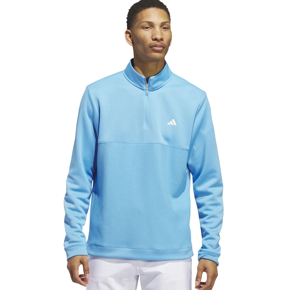 adidas Men's Ultimate365 Textured Quarter Zip Golf Mid Layer