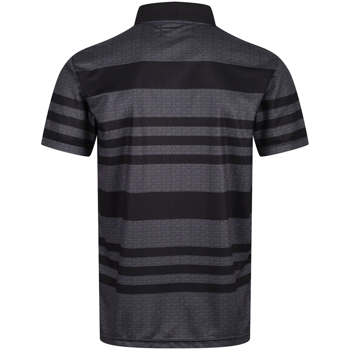 Benross Men's Marl Stripe Stretch Golf Polo Shirt