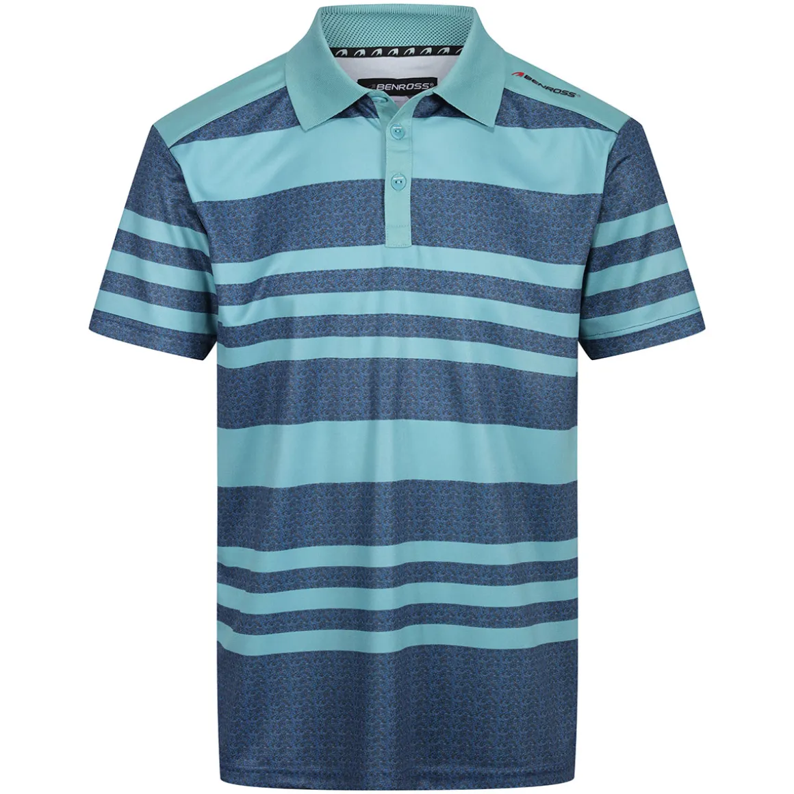 benross_mens_marl_stripe__4.webp Benross Men's Marl Stripe Stretch Golf Polo Shirt
