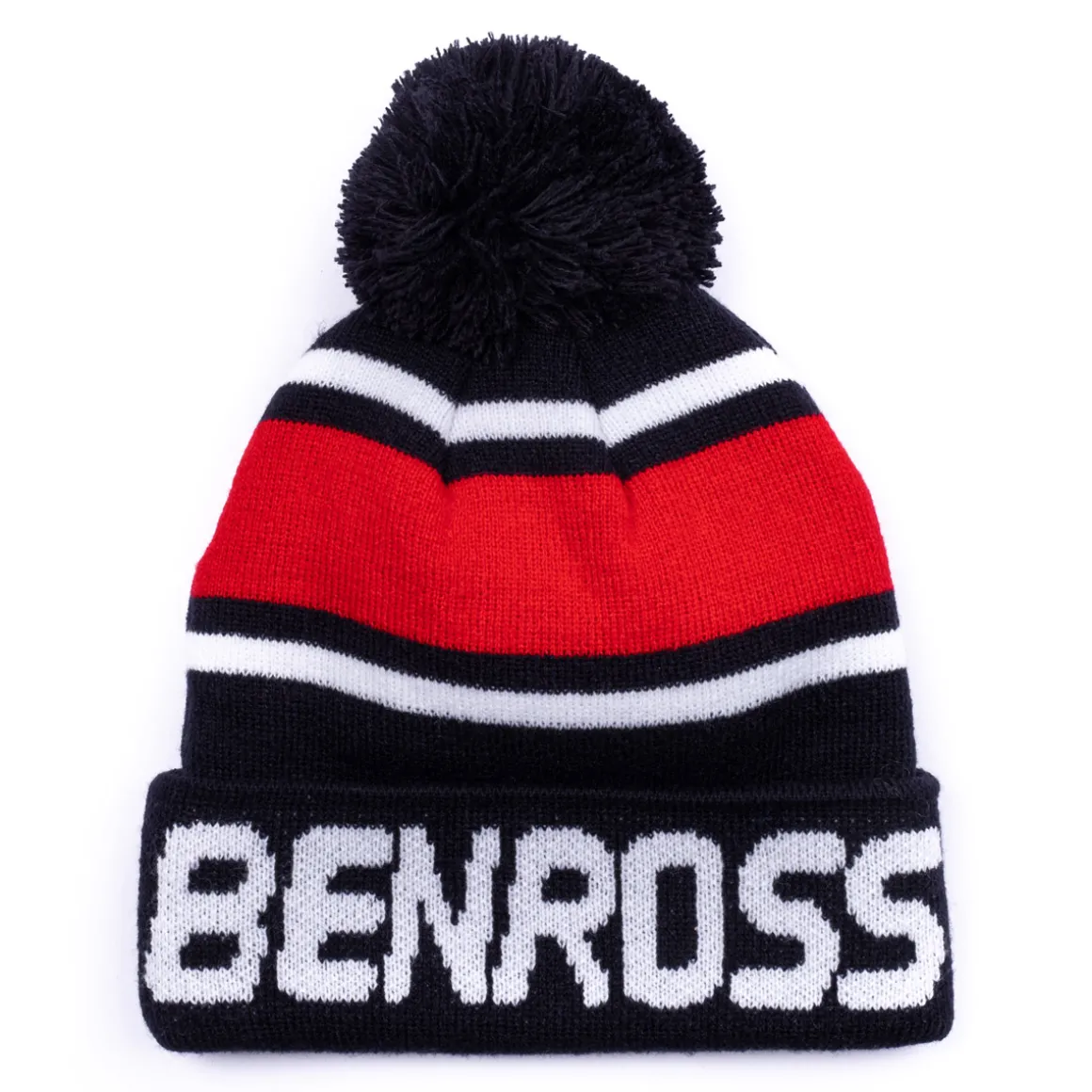 benross_mens_multi_stripe_2.webp Benross Men's Multi Stripe Knit Pom Golf Beanie
