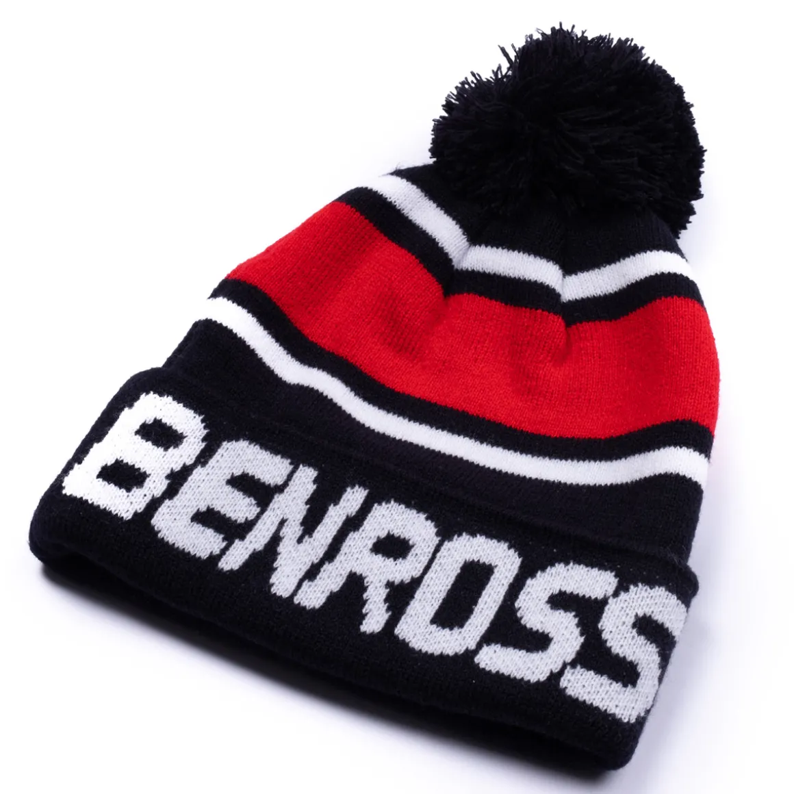 benross_mens_multi_stripe_3.webp Benross Men's Multi Stripe Knit Pom Golf Beanie