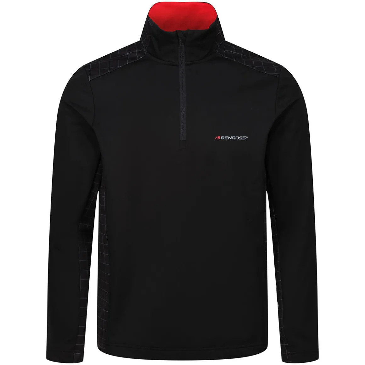Benross Men's Softshell Grid Half Zip Golf Midlayer