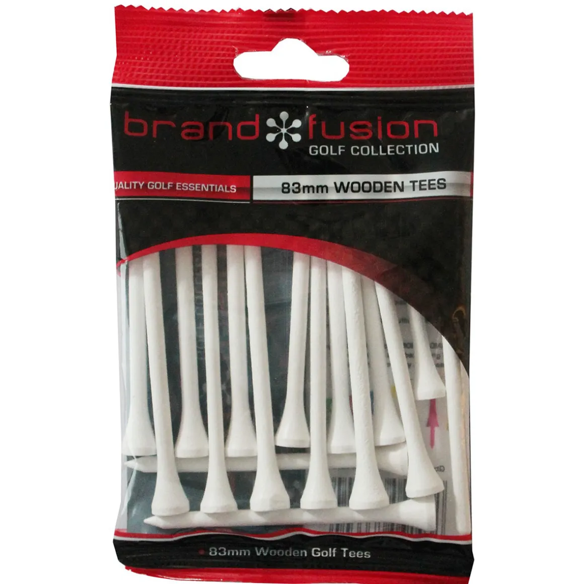 Brand Fusion Wooden Golf Tees 83mm - 15 Pack