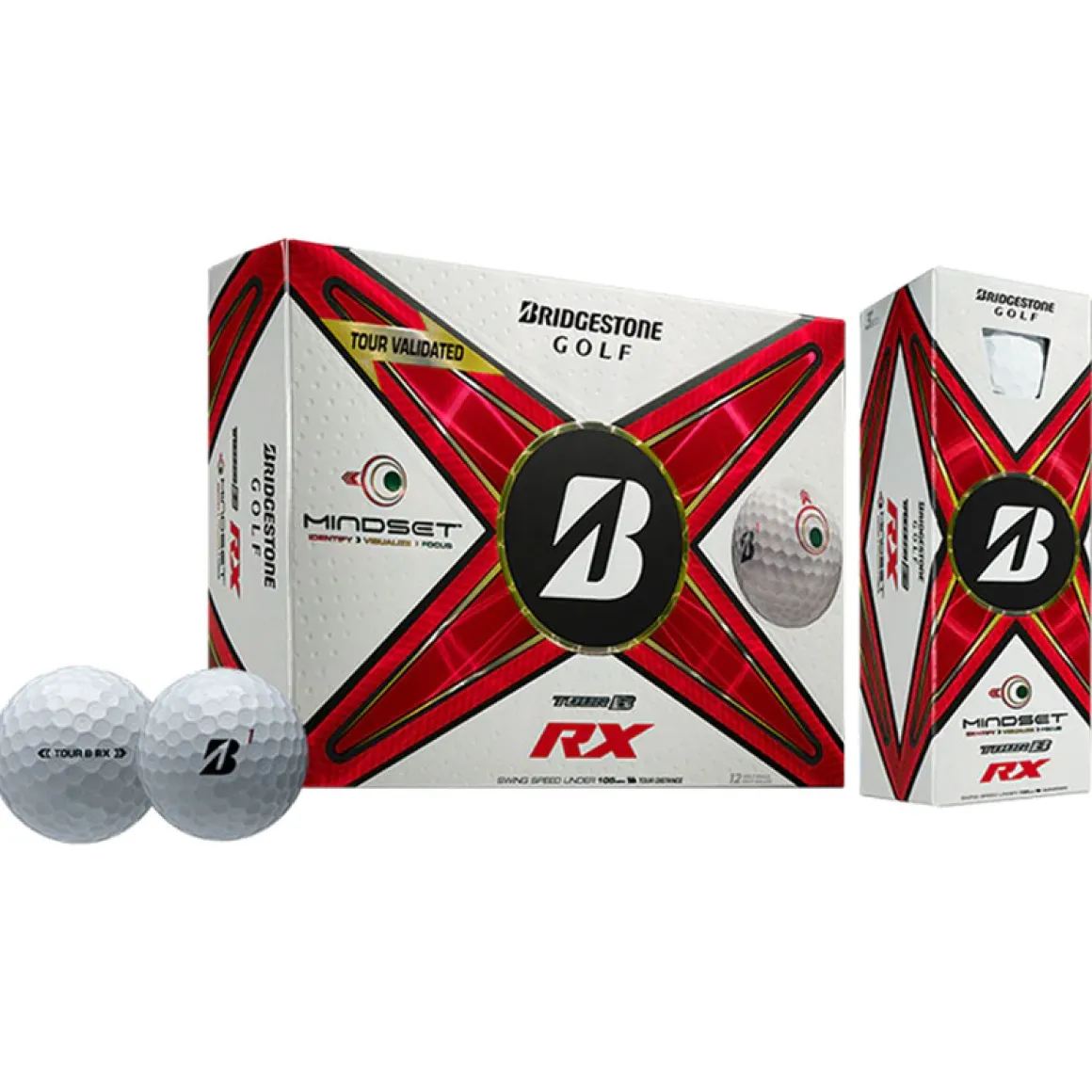 Bridgestone Tour B RX Mindset 12 Golf Ball Pack