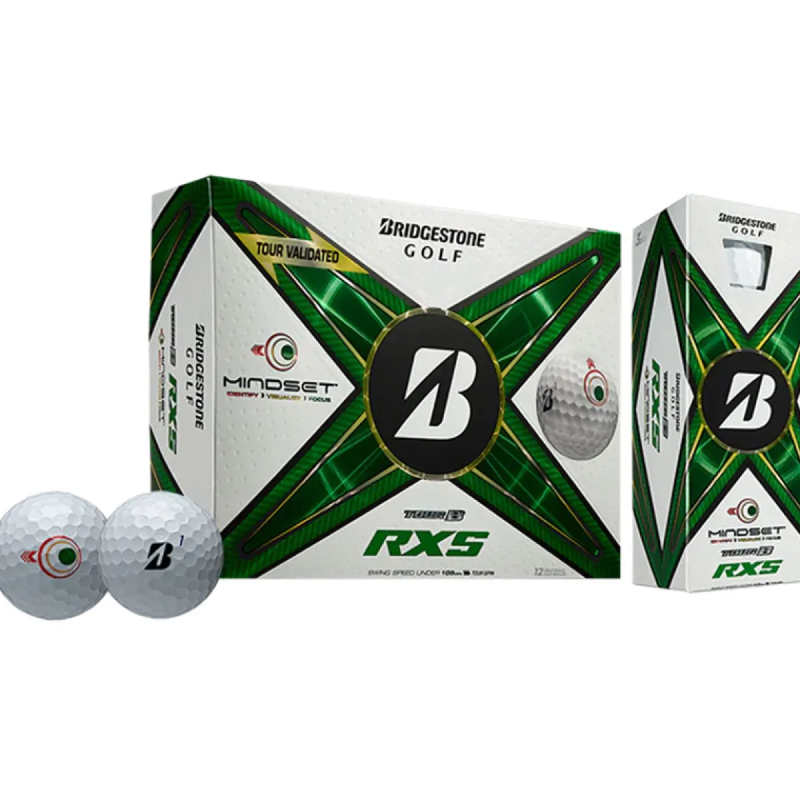 Bridgestone Tour B RXS Mindset 12 Golf Ball Pack