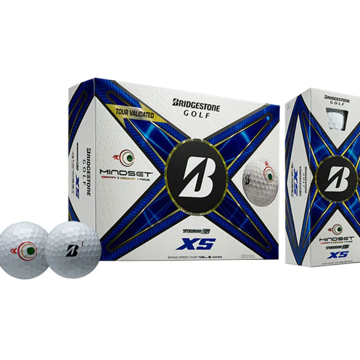 Bridgestone Tour B XS Mindset 12 Golf Ball Pack