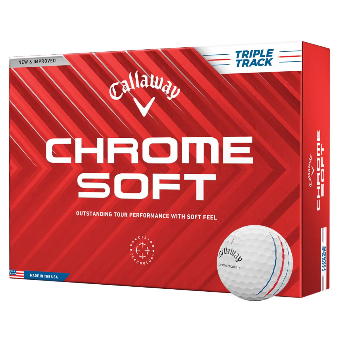 Callaway Chrome Soft Triple Track 12 Golf Ball Pack