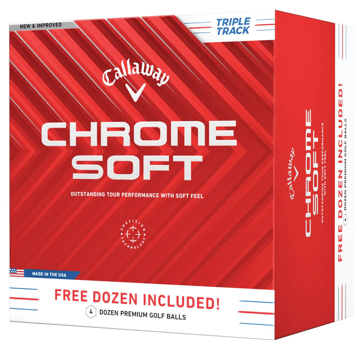 Callaway Chrome Soft Triple Track 4 for 3 Golf Ball Pack