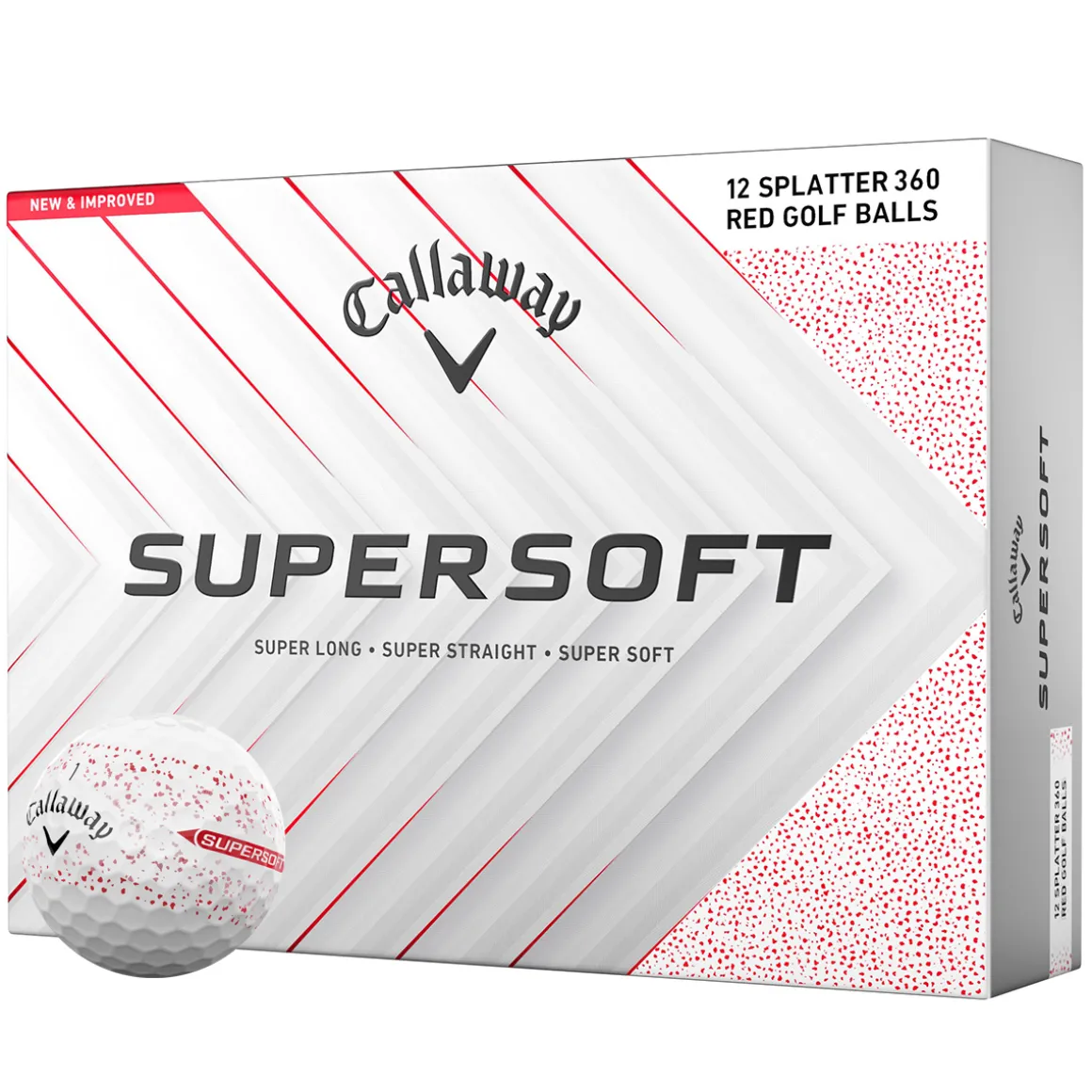 Callaway Supersoft Splatter 12 Golf Ball Pack