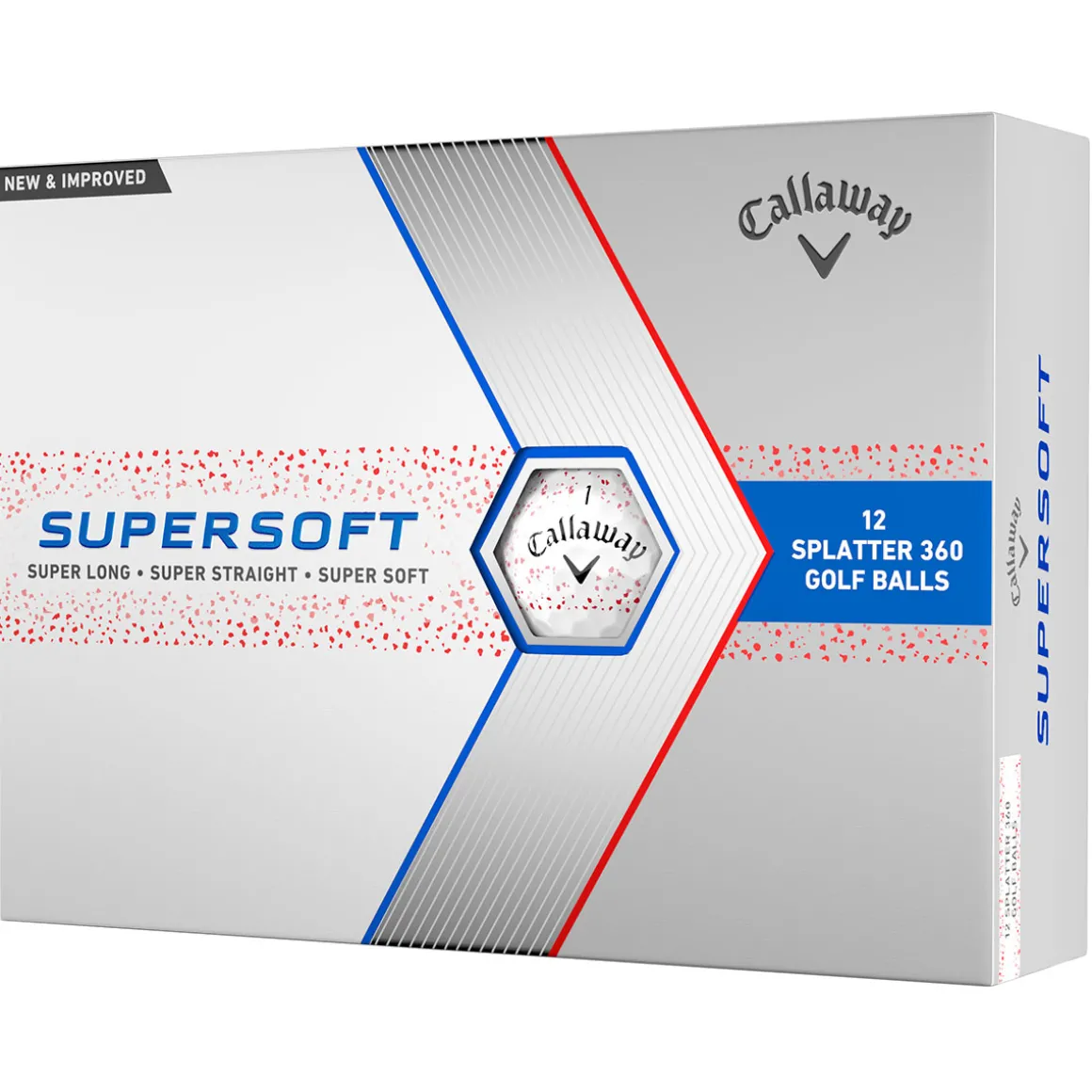 Callaway Supersoft Splatter 12 Golf Ball Pack