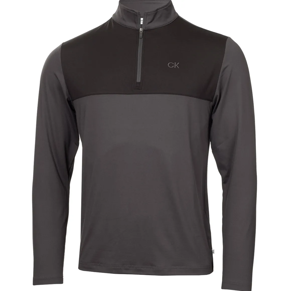 Calvin Klein Men's Gusto Colour Block Quarter Zip Golf Mid Layer