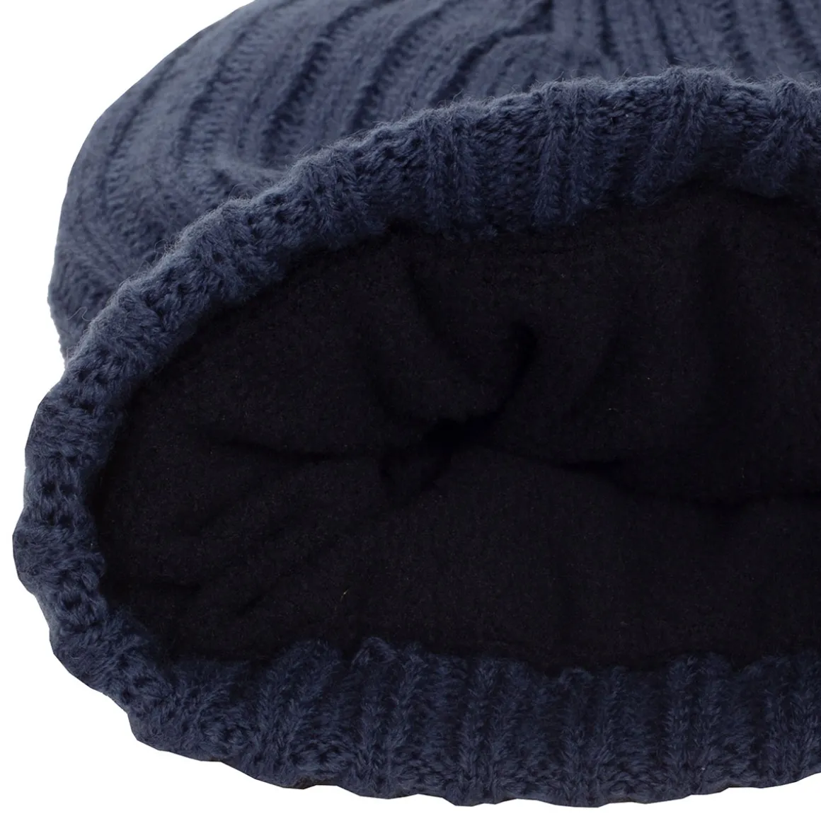 Calvin Klein Men's Ribbed Logo Golf Beanie Hat