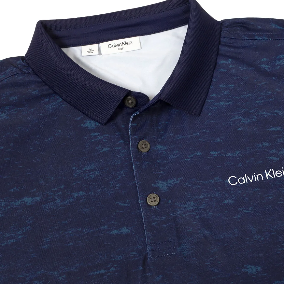 Calvin Klein Men's Textured Slate Print Golf Polo Shirt