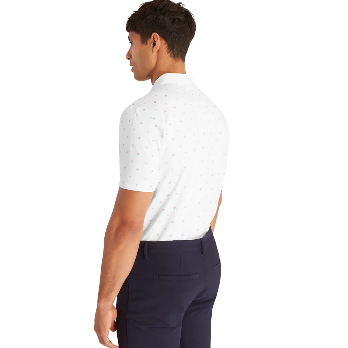 Calvin Klein Men's Treble Strike Print Golf Polo Shirt