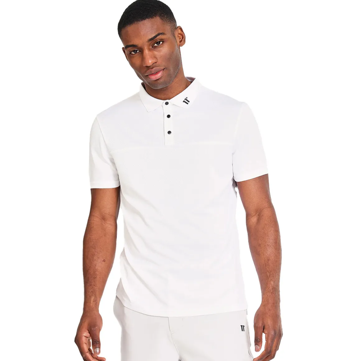 11 Degrees Men's Back Graphic Pique Golf Polo Shirt