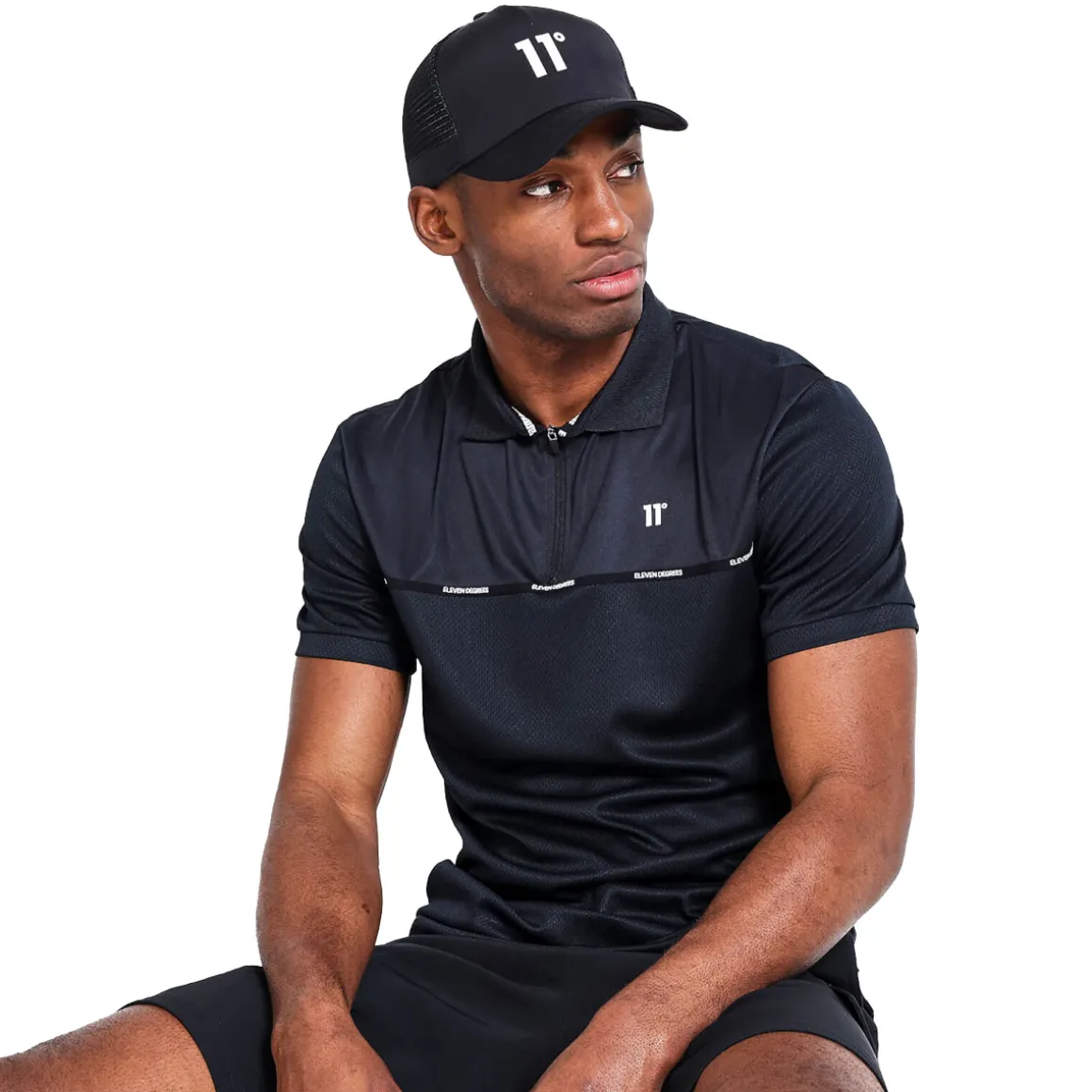 11 Degrees Men's Golf Trucker Cap