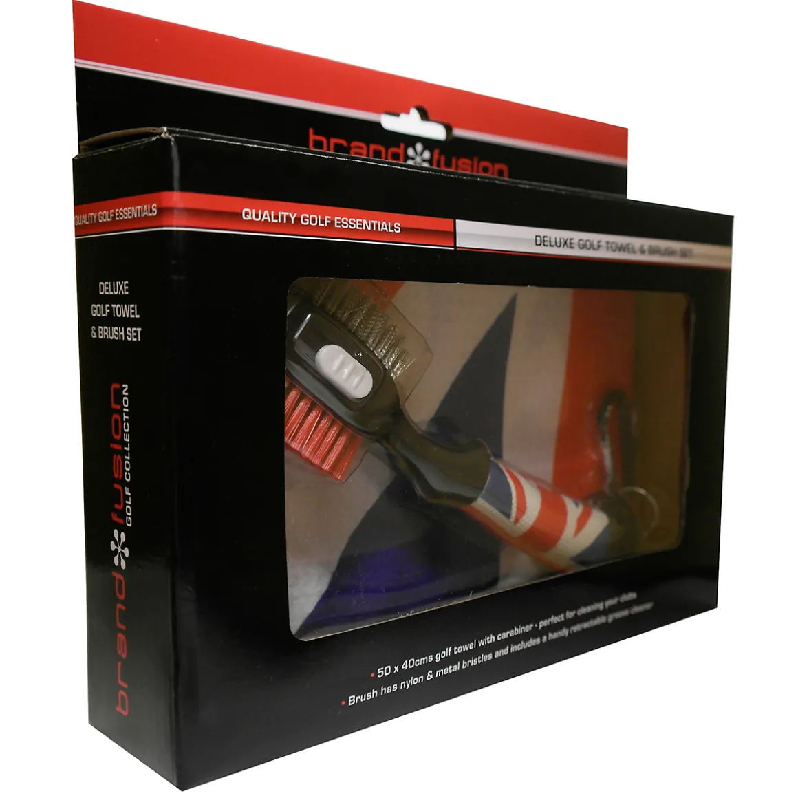 Deluxe Towel & Brush Golf Cleaning Set
