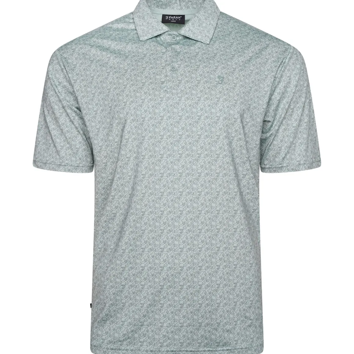 Farah Men's Durant All-Over Print Golf Polo Shirt
