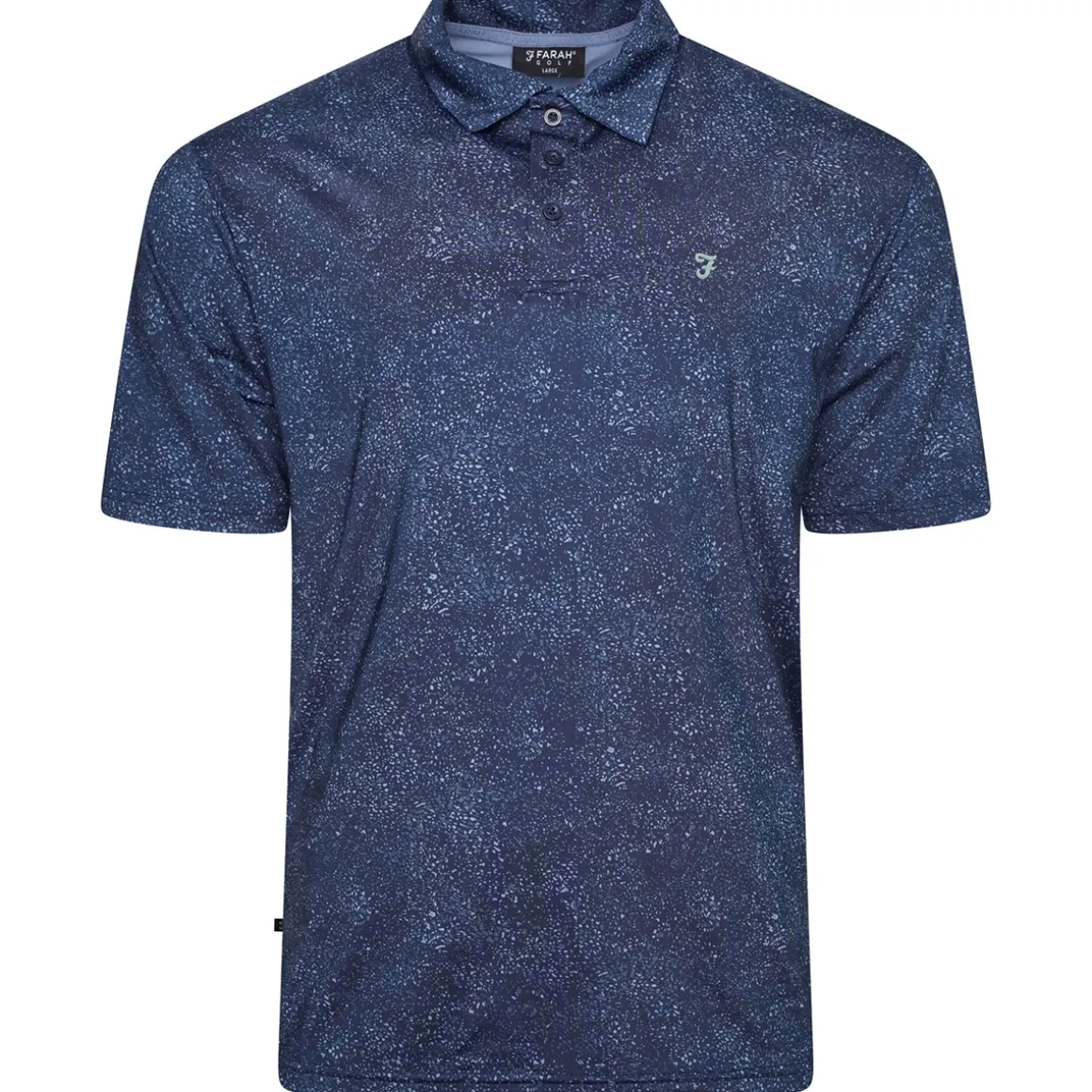 Farah Men's Starkey All-Over Print Golf Polo Shirt