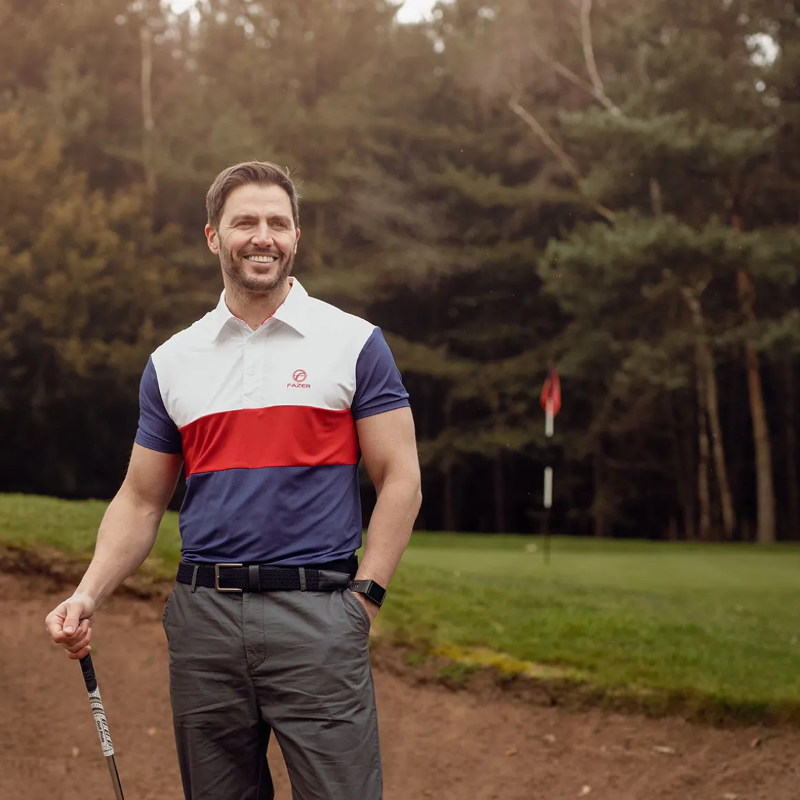 Fazer Men's Batter Colour Golf Polo Shirt