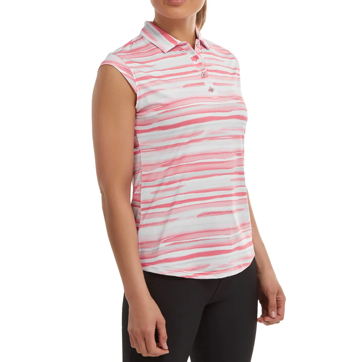 footjoy_ladies_cap_sleeve_5.webp FootJoy Ladies Cap Sleeve Watercolour Print Lisle Golf Polo Shirt