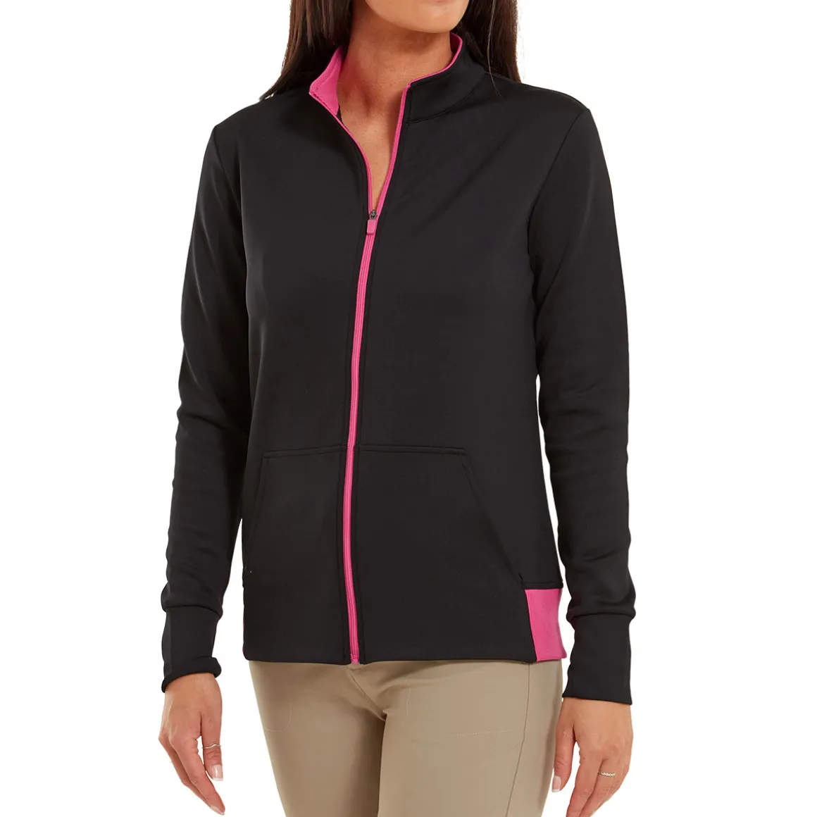 footjoy_ladies_fullzip_kn_5-1.webp FootJoy Ladies Full-Zip Knit Colour Block Mid Layer