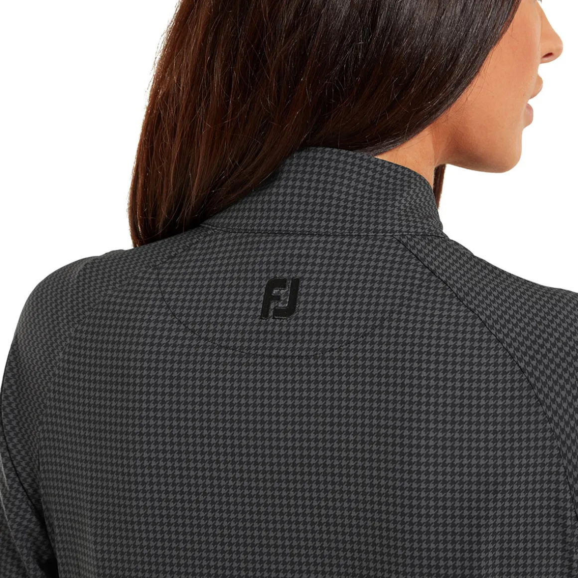 footjoy_ladies_houndstoot_2-2.webp FootJoy Ladies Houndstooth Print Woven Golf Jacket