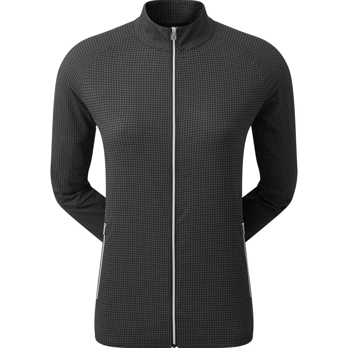 footjoy_ladies_houndstoot_3-2.webp FootJoy Ladies Houndstooth Print Woven Golf Jacket
