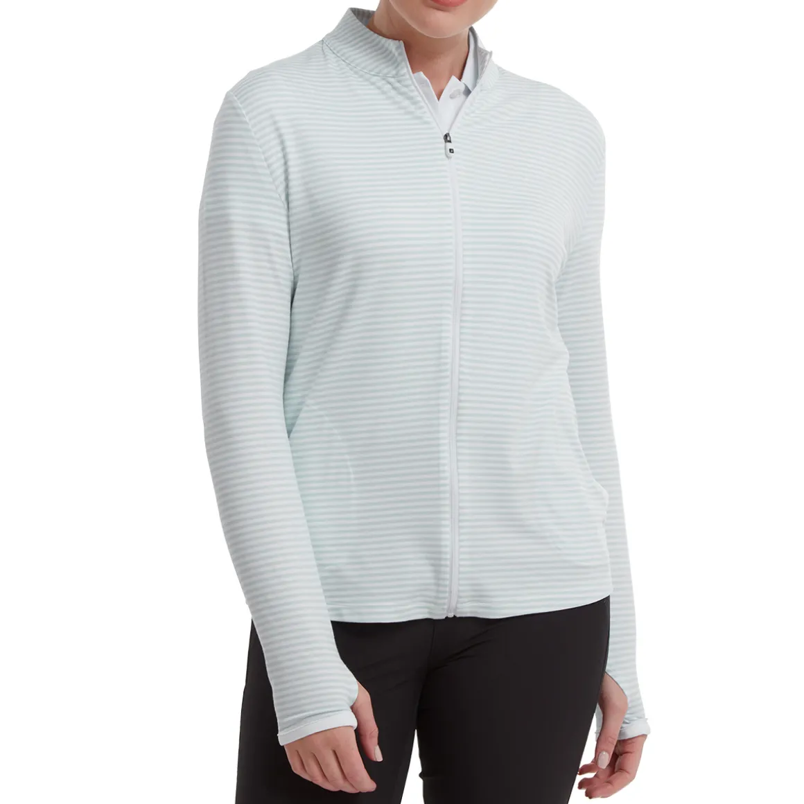 footjoy_ladies_lightweigh_5.webp FootJoy Ladies Lightweight Tonal Stripe Full-Zip Golf Mid Layer