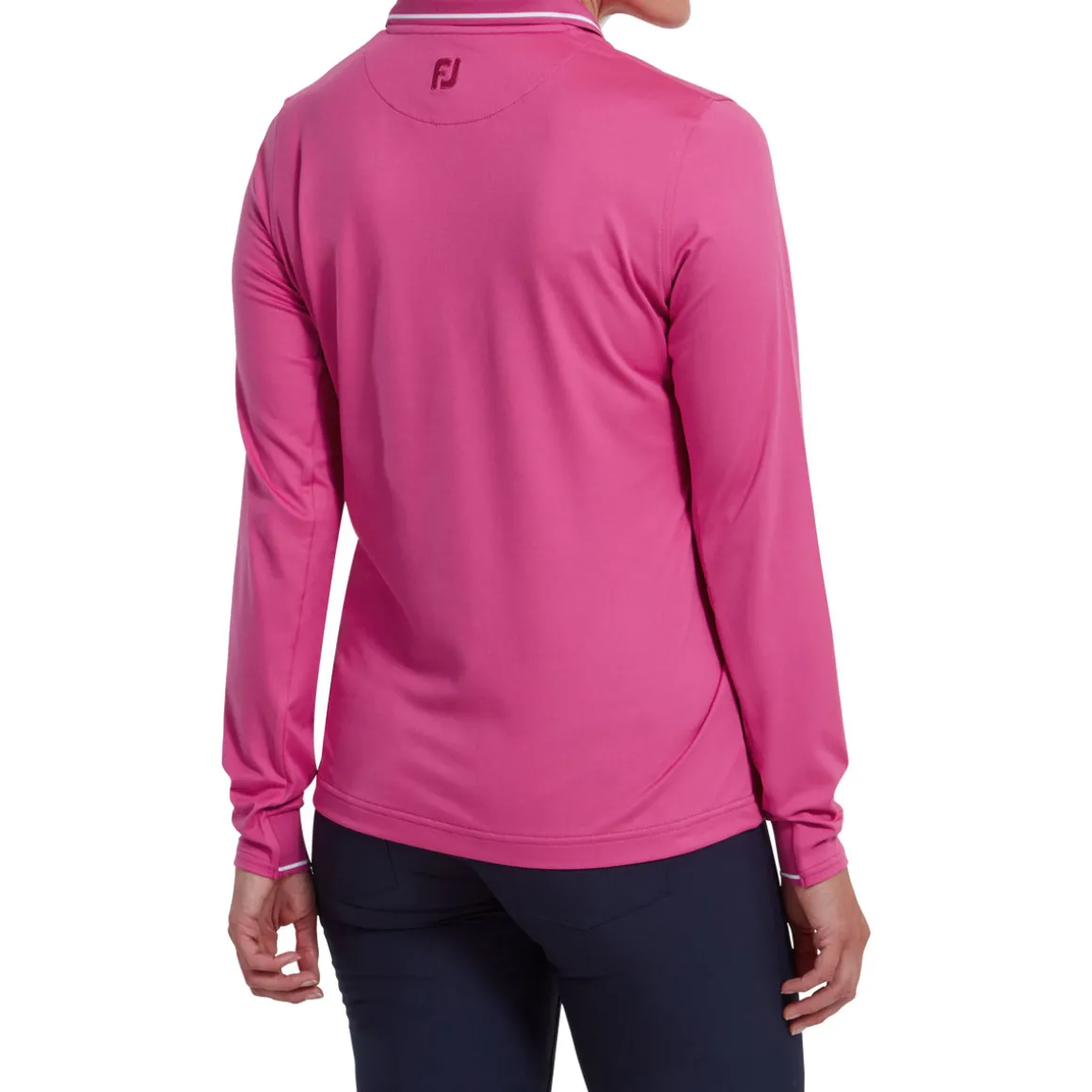 footjoy_ladies_thermal_so_1.webp FootJoy Ladies Thermal Solid Long Sleeve Golf Polo Shirt