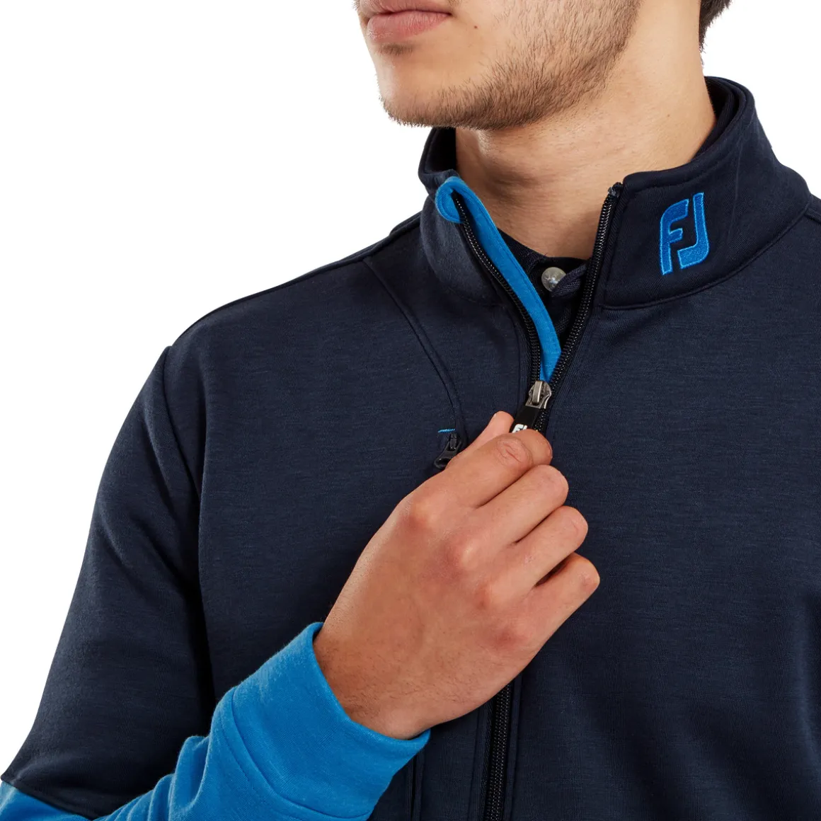 footjoy_mens_colour_block_2.webp FootJoy Men's Colour Block Chill-Out Full Zip Golf Midlayer
