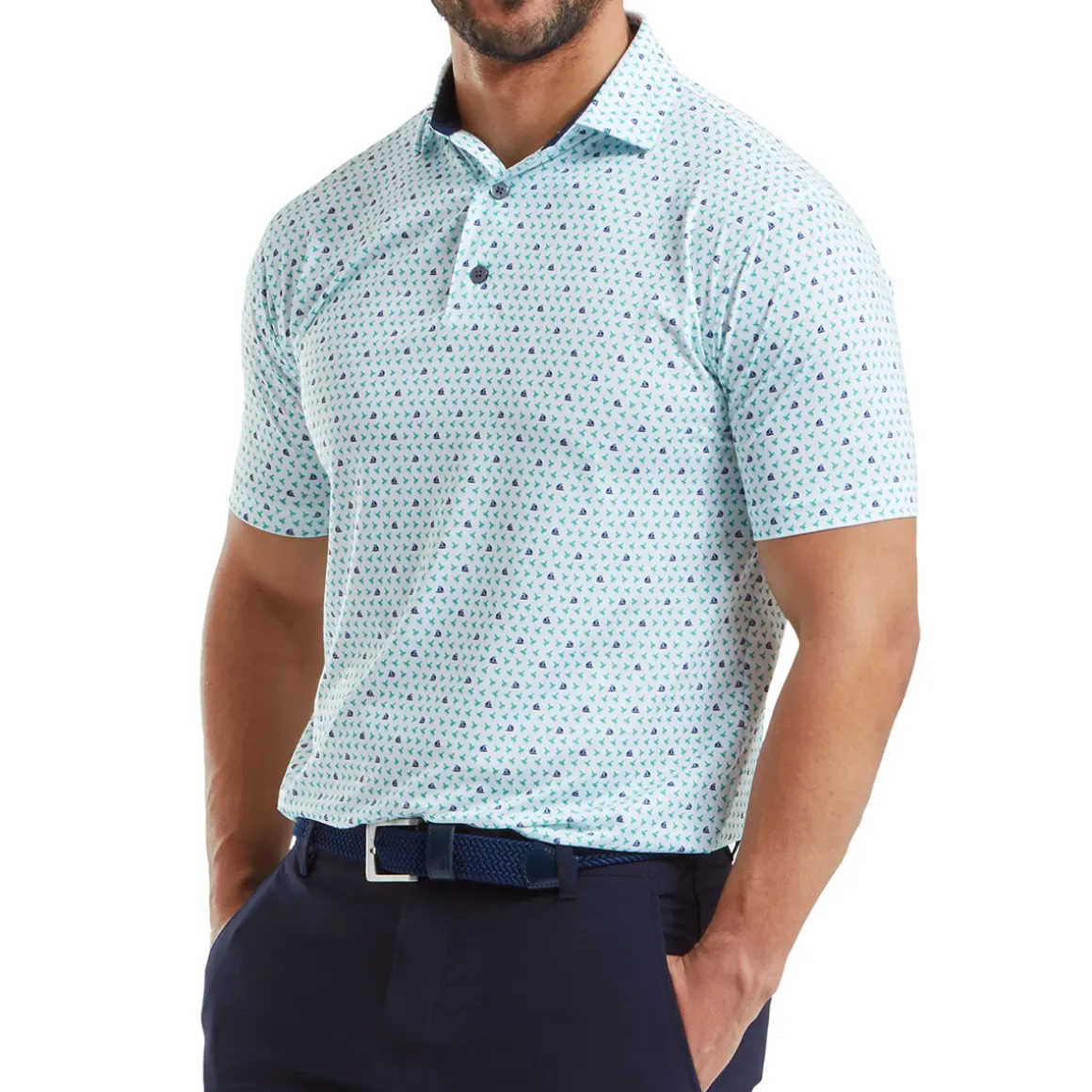 footjoy_mens_flying_wasp__6.webp FootJoy Men's Flying Wasp Print Lisle Golf Polo Shirt