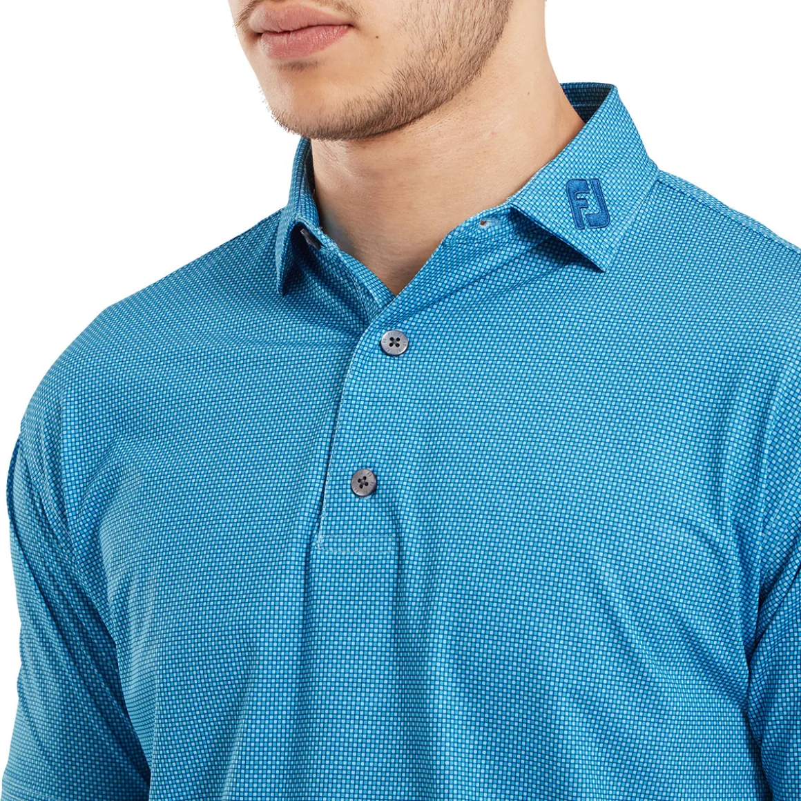 footjoy_mens_octagon_prin_7.webp FootJoy Men's Octagon Print Lisle Golf Polo Shirt