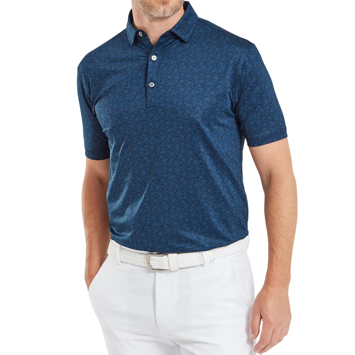 FootJoy Men's Painted Floral Golf Polo Shirt