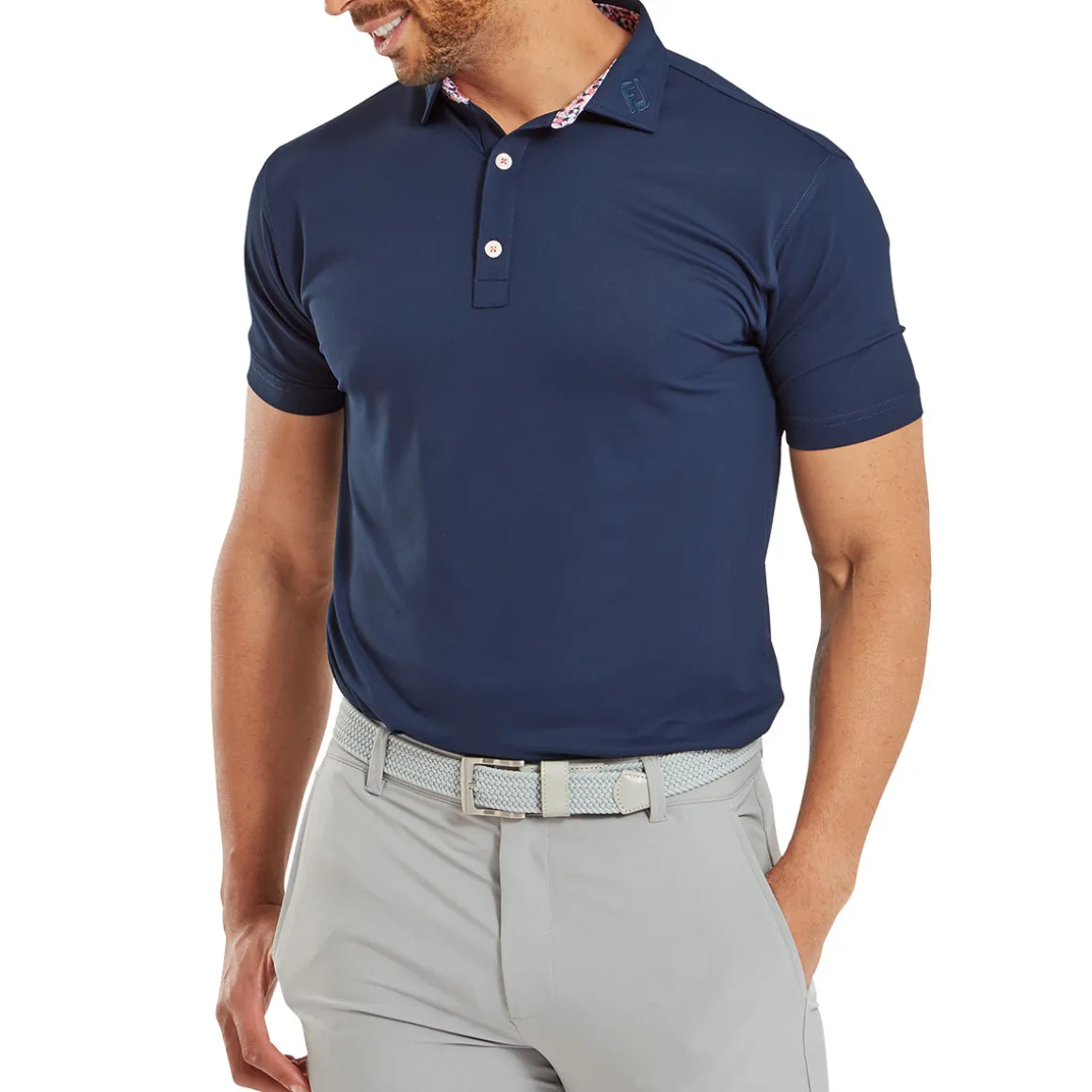 FootJoy Men's Primrose Trim Pique Golf Polo Shirt