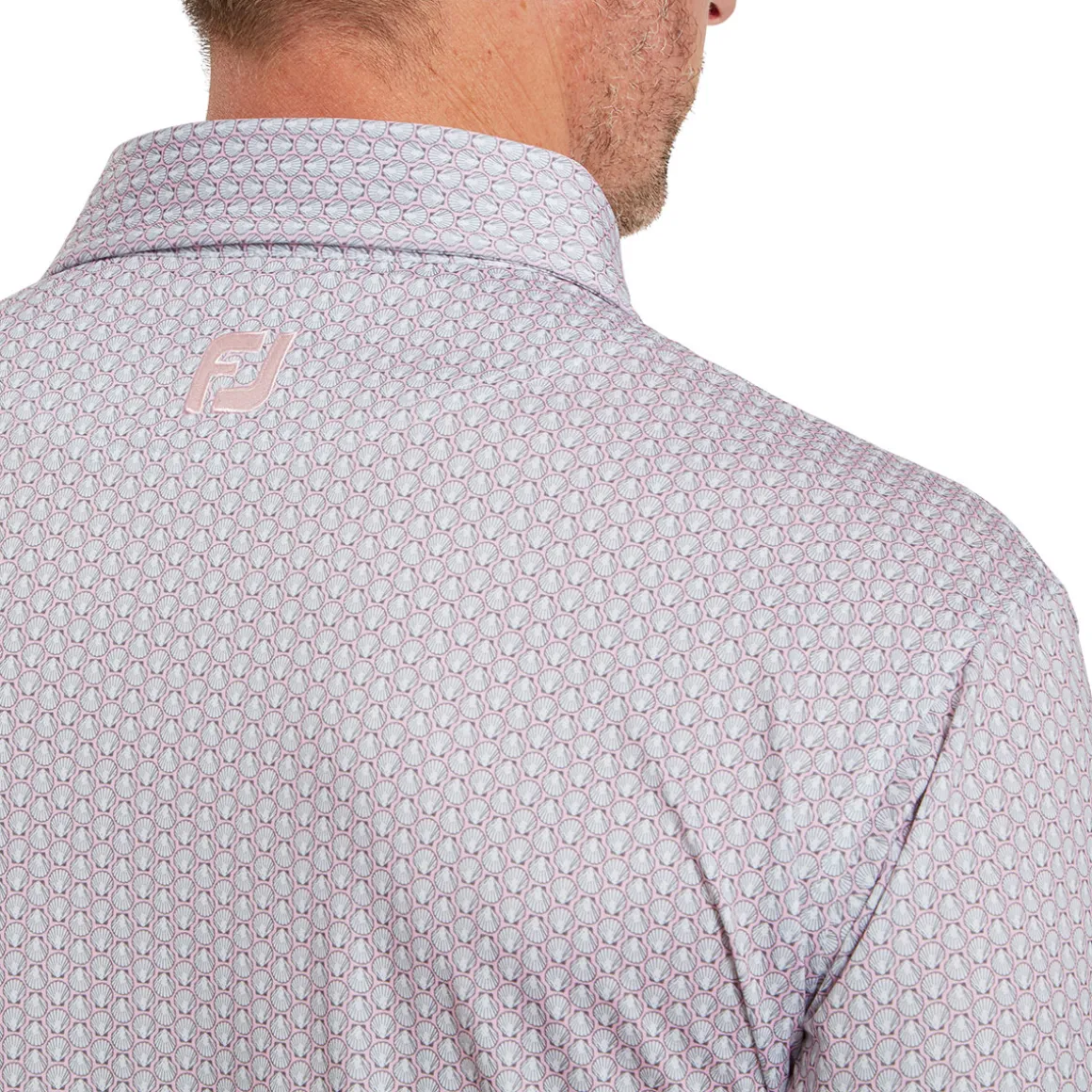 footjoy_mens_scallop_shel_2.webp FootJoy Men's Scallop Shell Foulard Lisle Golf Polo Shirt