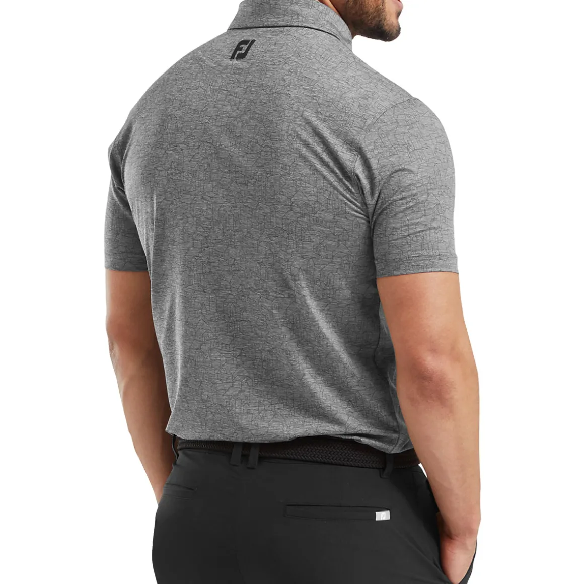 FootJoy Men's Scottish Town Lisle Golf Polo Shirt