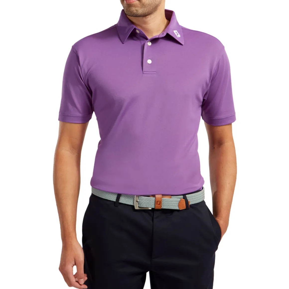 footjoy_mens_stretch_piqu_4-3.webp FootJoy Men's Stretch Pique Solid Colour Golf Polo Shirt