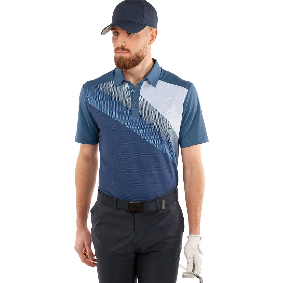 Galvin Green Men's Macoy Stripe Golf Polo Shirt