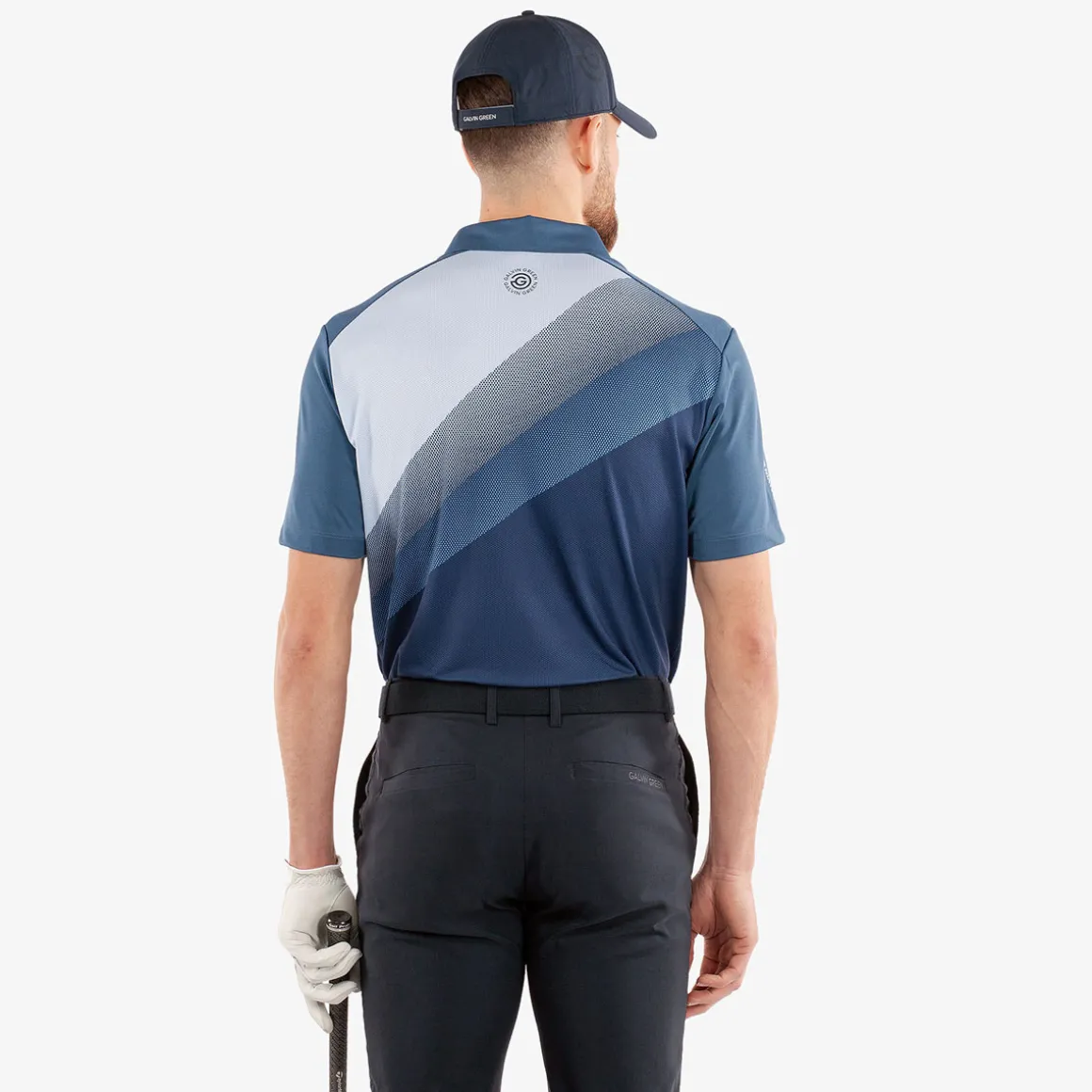 Galvin Green Men's Macoy Stripe Golf Polo Shirt